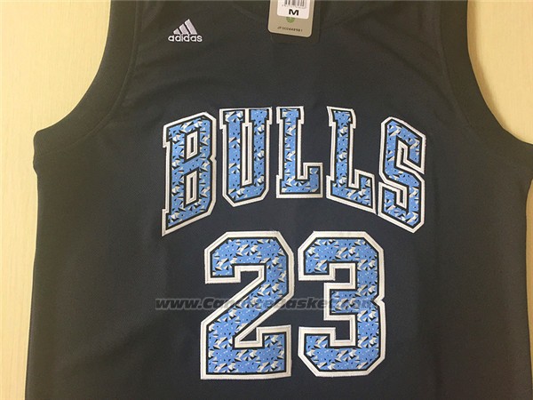 Maglia Diamonds Editon Chicago Bulls Michael Jordan #23 Nero
